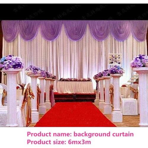 Christmas 3mx6m wedding backdrop with sequins swags backcloth Party Curtain Celebration Stage curtain Background wall decor