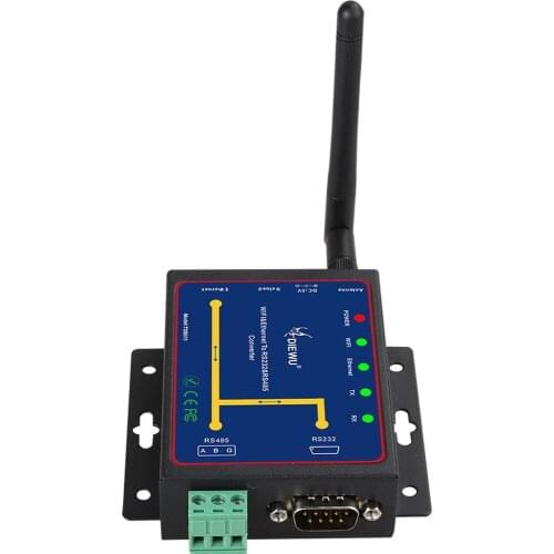 DIEWU Wifi & Ethernet RJ45 To RS232 & RS485 WIFI Serial Device Server Converter Module Support TCP/UDP/IP P2P