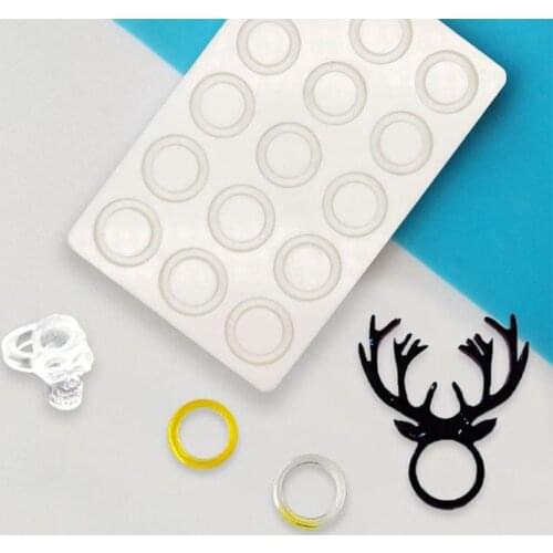 All Sizes Ring Band Epoxy Resin Casting Mold Circle Pendant Rings Silicone Mold Jewelry Making Tools Art Crafts