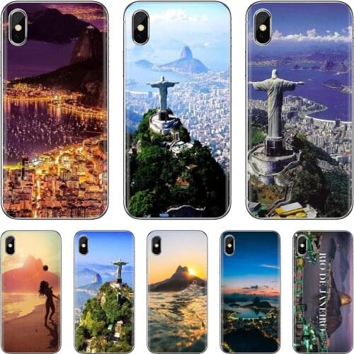 Brazil Rio de Janeiro Jesus Statues Pastel Silicone Phone Case For Xiaomi mi Redmi Note 3 4 4X 5 6 7 8 8t 9 9s 9t 10 pro lite