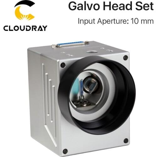 Cloudray 1064nm Fiber Laser Scanning Galvo Head Input Aperture10mm Galvanometer Scanner with Power Supply Set