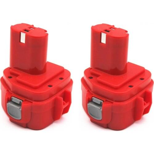 2Pcs 12V Ni-CD PA12 2000MAH Replacment Battery for Makita Rechargeable Power Tools 1222 1220 6271D 192598-2 193981-6 638347-8