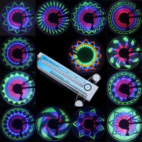 Bicycle Wheel Light Turning Stand Bike Lamp Wheelset Hub Quick Release Motorbike Cycle Riding Lights Colorful Rim Spoke Lantern