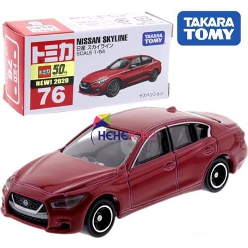 Magic Kids Bauble Gift TAKARA TOMY TOMICA No.76 Nissang Skyline Red Miniature Car Toys Motor Vehicle Diecast Metal Model