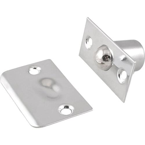 1 PCS Top Quality Stainless Steel Hot Strike Plate Closet Door Ball Catch Latch Catcher, Silver Tone for wood door KTV