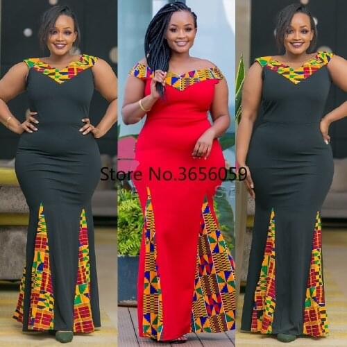 Spring and Autumn African Women Sleeveless Printing Polyester Plus Size Long Dress Maxi Dress African Clothes Women 6XL