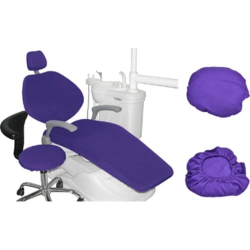 1 Set Dental PU Leather Unit Dental Chair Cover Chair Seat Cover Elastic Waterproof Protective Case Protector Dentist Equipment