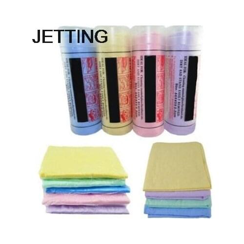 1pcs Car Styling Sponge Natural Chamois Leather Car Cleaning Cloth Washing Suede Absorbent Washer Towel Color Random