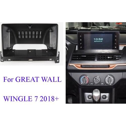 10.1 inch Car Fascia Radio Panel for 2018+ GREAT WALL WINGLE 7 Dash Kit Install Facia 10.1inch Console Bezel Adapter Plate Trim