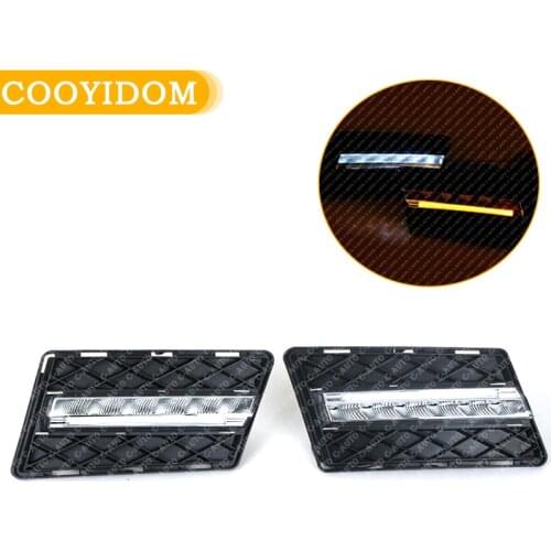 Car Daytime Driving Running Light DRL LED White Light Car Fog Lamp light For Benz GLK Class W204 GLK300 GLK350 GLK500 2008-2012