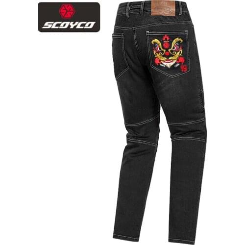 Mens Motorcycle pants Motocross Jeans Chinese Style Racing Trousers with CE Moto equipment for men M L XL XXL XXXL