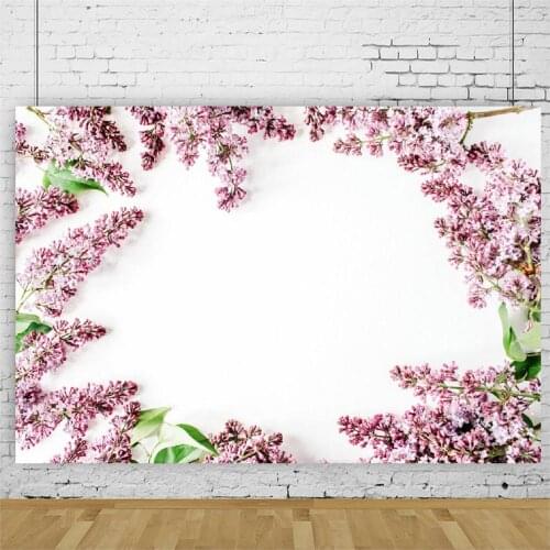 Planks Backdrop White Wooden Board and Lavender Photography Background Holiday Celebration Photo Booth Studio Decor