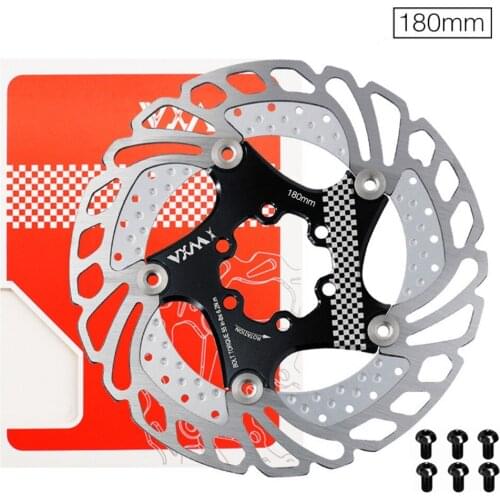 7PC/set MTB Bike Disc Brake With 6 Bolts Floating Rotor 140mm 160mm 180mm 203mm Rotor Caliper Aluminum Alloy Stainless Steel