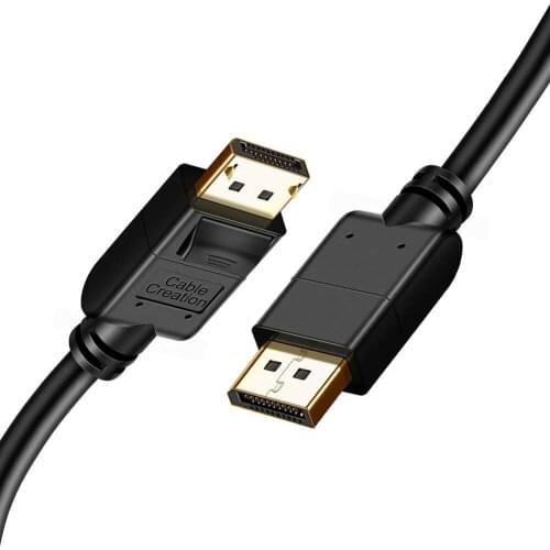 8K DisplayPort Cable 1.4, DP to DP Cable Gold Plated with 8K@60Hz, 4K@144Hz, 2K@165Hz Video Resolution & HDR Support