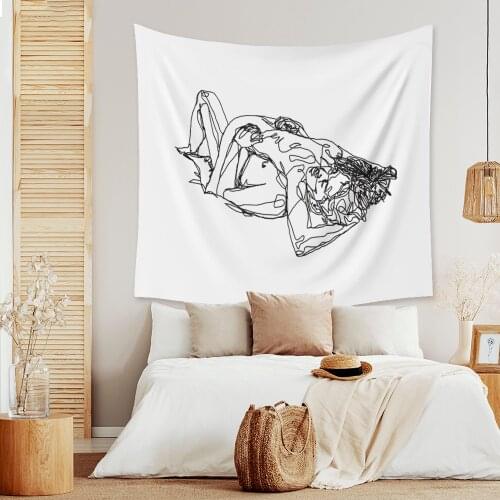 Tarot Cards Girl Tapestry Wall Hanging Boho Home Decor Painting Wall Tapestries Home Decor Decoration Mural Kawaii Decor Tapiz