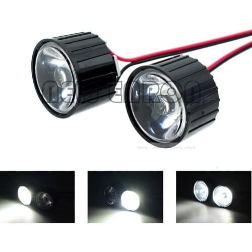 DIY RC 22mm LED Headlight 1W/3W High Power Controller Board For 1/10 1/8 RC Rock Crawler Car HSP HPI Axial SCX10 Traxxas Tamiya
