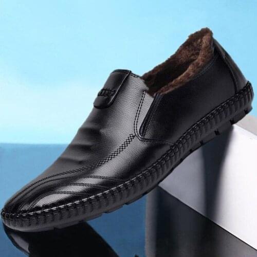 2021 Mens Shoes Spring Korean Fashion Trend Peas Shoes Pu Comfortable Pedal Mens Casual Shoes