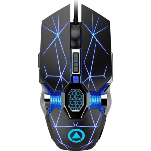Professional Gaming Mouse Mechanical Wired Silent Mouse 3200dpi 7 Buttons Backlit Computer Mouse Support Macro Definition