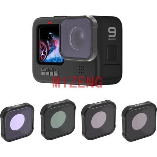 Nd nd4/8/16/32/64 night CPL mcuv red/pink/magenta color star Lens Filter Neutral Density Optical Glass for gopro hero 9 camera