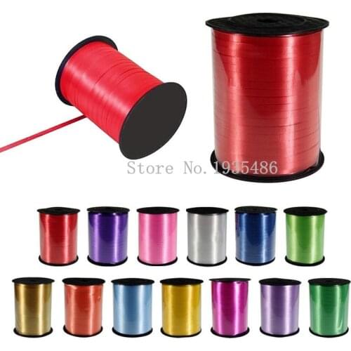 New 500Yd Balloon ribbon Birthday Gifts Wrapping Wedding Decoration Giftwrap Curling Ribbon Balloons Accessories