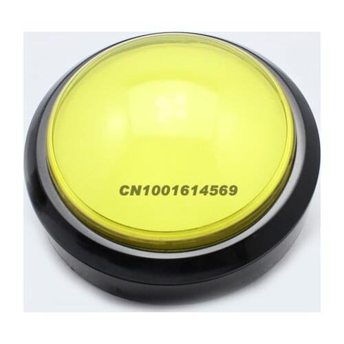 New Reyann 100mm LED Illuminated Arcade LED Push Button For MAME Game & JAMMA Project & Pop'n Music Games Free Shipping - Yellow