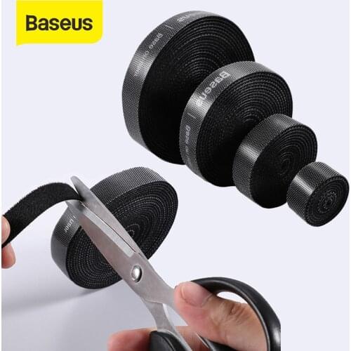 Baseus USB Cable Organizer Free Cut Wire Winder Earphone Mouse Cord Protector For iPhone Samsung Cable Office Desktop Management