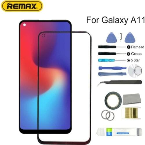 Original Super Amoled LCD for Samsung Galaxy A01 A11 Screen Protector Replace the front Glass Lens Repair Tool Set
