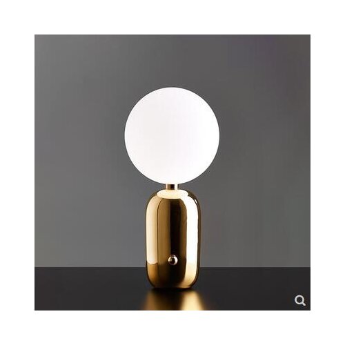 Post-modern bedroom bedside lamp personality creative ball lamp designer Nordic living room decorative glass ball lamp led