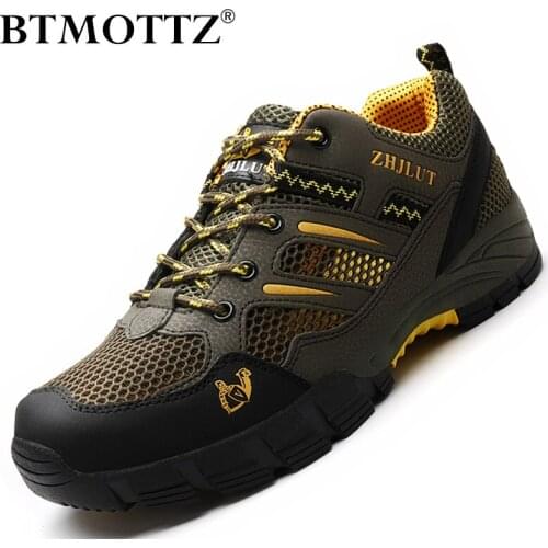 Mesh Men Shoes Summer Outdoor Water Sneakers Non-slip Climbing Hiking Shoes Breathable Couples Treking Shoes Casual Trainers