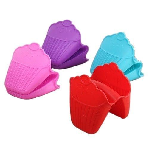 Silikon Fırın Eldiveni Tutacak Yanmaz Yapışmaz Mutfak Eldiveni Mutfak Gereci 1 Adet Kırmızı Mor Mavi Pembe