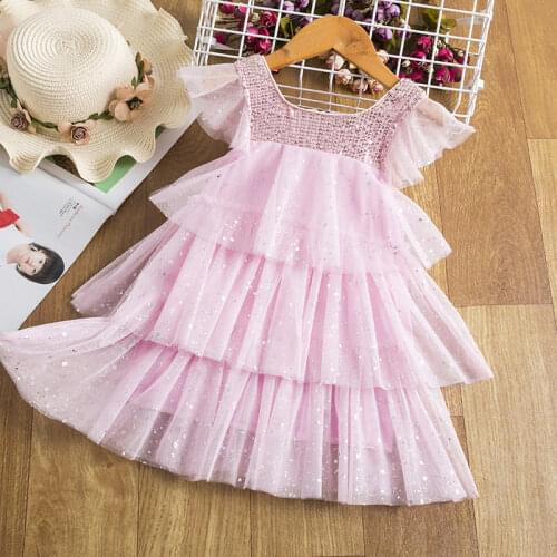 Vestido Girl Princess Dresses 2020 Summer Clover Printed Cotton Tutu Dress Toddler Girls Clothes Kids Dresses for Baby 3-8Yrs