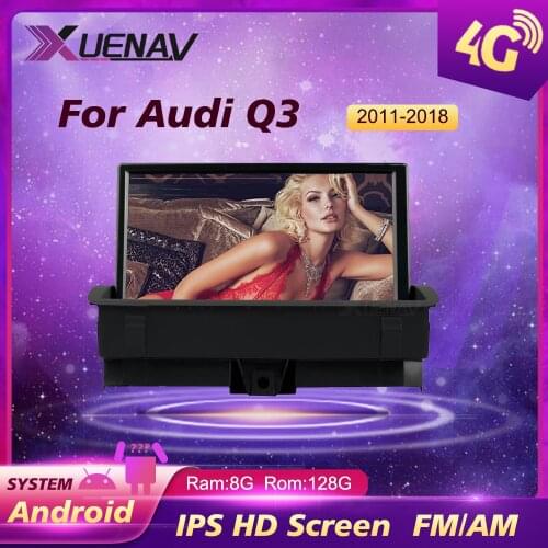 GPS Navigation Video Radio Player For Audi Q3 2011- 2018 Multimedia DVD Player Head Unit Decoder Android System 8 Core 2 din