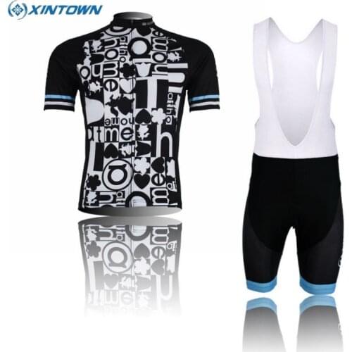 XINTOWN Team Cycling Bike Ropa Ciclismo Mens Team Short Sleeve Jersey Bib Shorts Set Bicycle Sportswear Clothing Graphics