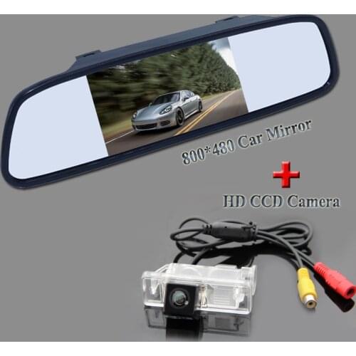 Adapt into specia car for Benz Viano vito car rear reversing camera with 800*480 resolution car mirror monitor 4.3"
