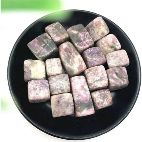 100g Natural Plum Tourmaline Quartz Tumbled Crystal Polished Stone Healing Reiki Natural Stones and Minerals