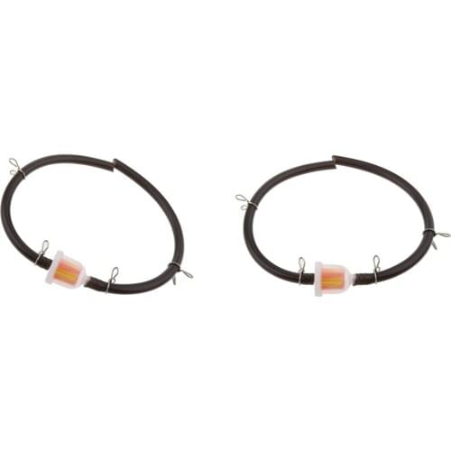 2 Pieces 49cc Mini Gas Hose Line Fuel Filter Kids Dirt Pocket Bike ATV Quad