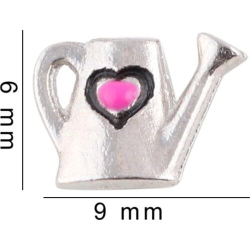 20Pcs/Lot Watering Can Floating Charms Hand-made DIY for Glass Lockets