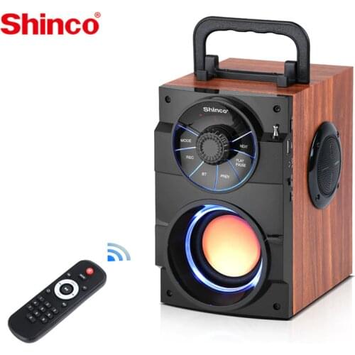Shinco Wireless Speaker Stereo Boombox Portable Music Center Box Subwoofer Music Speaker with FM Radio ,AUX,USB