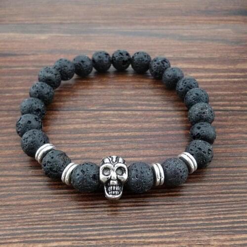 Natural Stone Yoga Bracelet For Men Volcanic Energy Beads Stone Tiger Bracelet Buddhist Meditation Eye Y7Z8