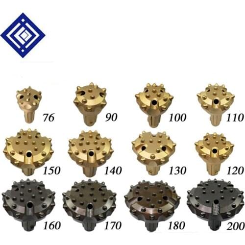 Hammer Drill Bit For Impactor Down The Hole DTH Drill Bits Rock Button Bit 76/80/90/100/110/120/130/140/150/160/180/200