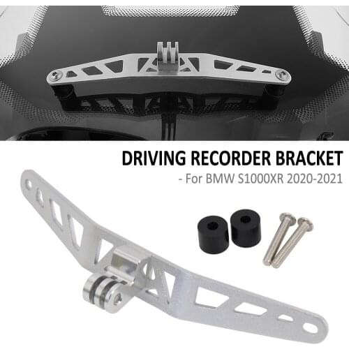 For BMW S 1000 XR S1000XR S1000 XR S 1000XR 2020 2021 Motorcycle Accessories Driving Recorder Camera Silver Bracket Holder Mount
