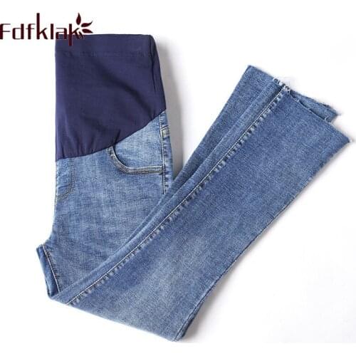M-3XL Plus Size Spring Autumn Jeans 2019 New Pregnancy Clothes Maternity Jeans For Pregnant Trousers Maternity Denim Fdfklak