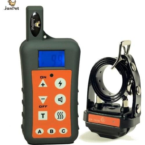 JANPET Multi-function Remote LCD Pet Dogs Training Collar 1200m Shock + Vibrate Pet E-Collar Dog Training Trainer