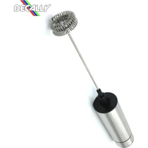 Breast Pump Hand-held Electric Portable Foaming Agent and Beverage Mixer Battery Powered and High Torque Stainless Steel 2pcs