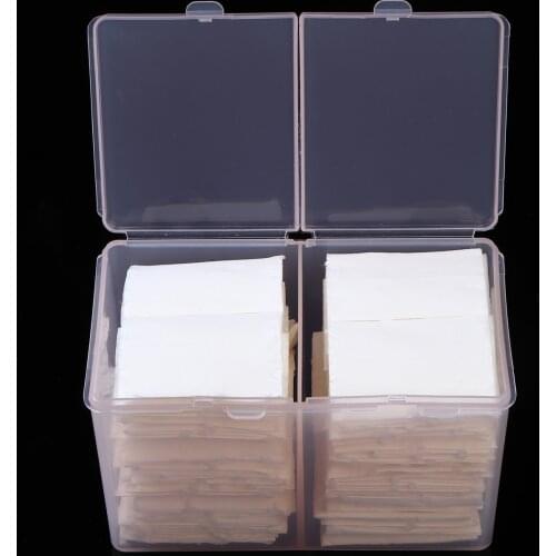 Monja Nail Art 2 Colors Clear Compartments Holder Organizer Container Gel Polish Remover Cleaning Cotton Pad Swab Storage Box