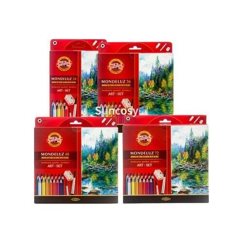 Koh-I-Noor Polycolor Drawing Pencil Set, 72 Assorted Colored Pencils in Tin, 1 Each,Water soluble Colored Pencils Set,For Kids