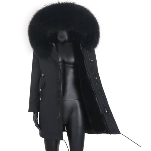 2021 New Winter Mens Jacket Casual Coat with Big Fox Fur Collar Detachable Faux Fur Liner Fashion Men Clothing