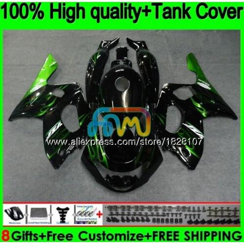 YZF-600R For YAMAHA YZF600R Thundercat 96 97 Green flames 98 1999 2000 2001 02 72BS.171 YZF 600R 1996 1997 1998 99 00 01 Fairing