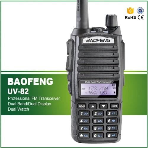 Original Brand New 5W Dual Band VHF UHF Baofeng FM Transceiver UV-82 Dual PTT Earphone 5 Colors Available