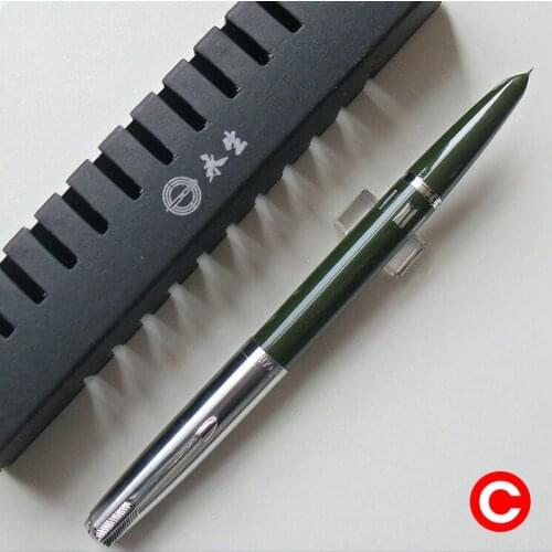 Wing Sung 601 Vacumatic Fountain Pen Updated Version Piston Type Silver Cap 0.5mm F Nib School Office Supplies Stationery Gift